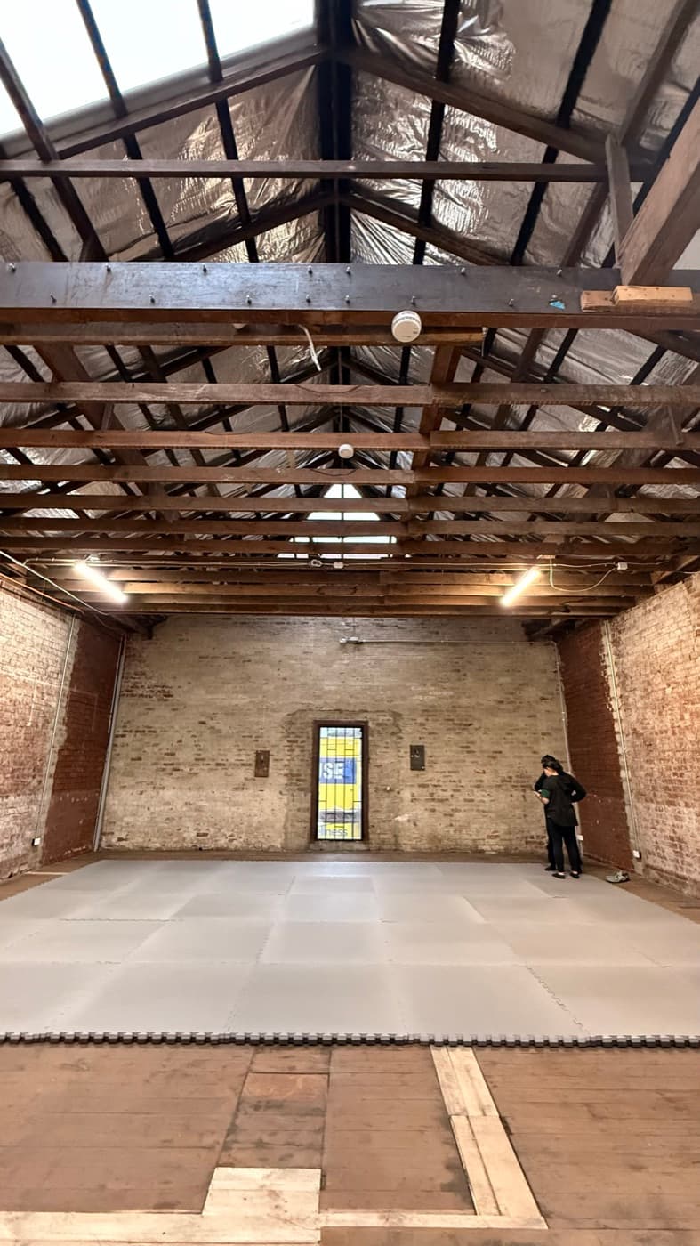 The space, under construction