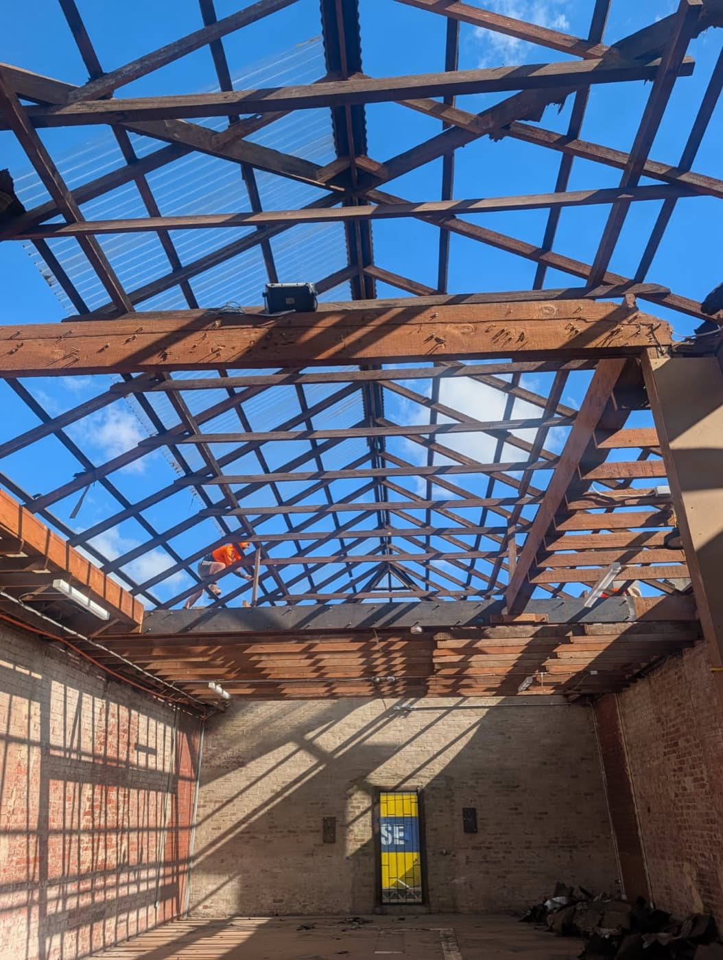 The space, under construction